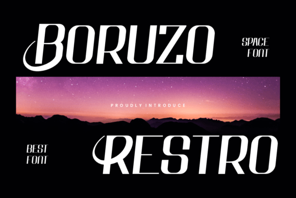 Boruzo Restro: The Bold Display Font for Modern Brands