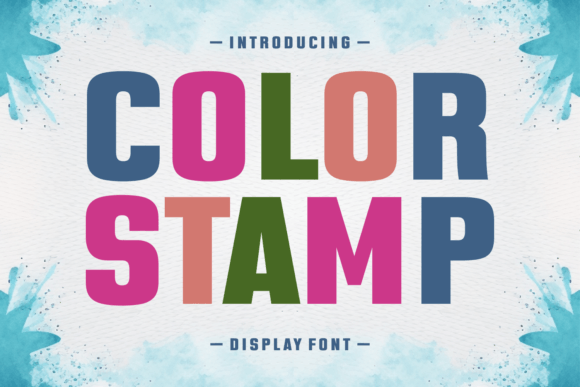 Color Stamp: A Font with a Lively, Hands-On Feel
