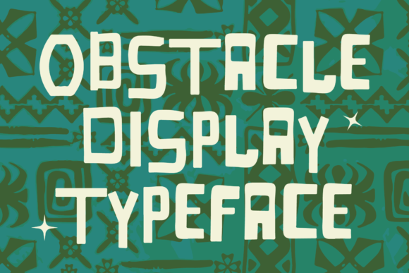 Obstacle: The Modern Display Font for Bold Visual Impact