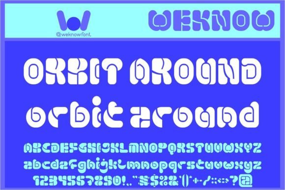 Orbit Around: A Futuristic Font with a Vintage Soul