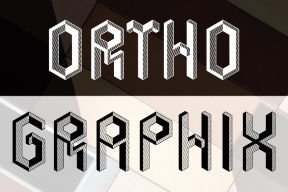 Ortho Graphix: A Display Font for Bold Visual Statements