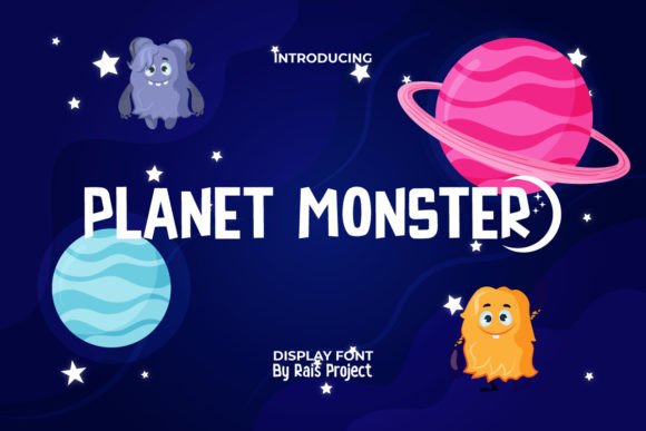 Planet Monster: The Playful Display Font for Bold Designs