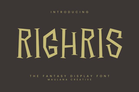 Righris: The Display Font That Actually Does the Work