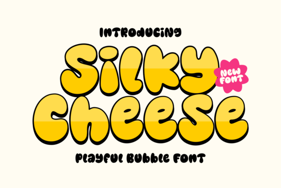 Silky Cheese: A Playful Font That Brings Joy to Your Designs
