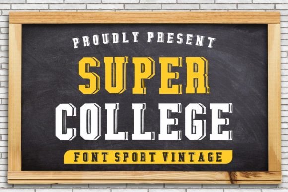 Super College: The Typeface That Brings Athletic Energy to Your Brand