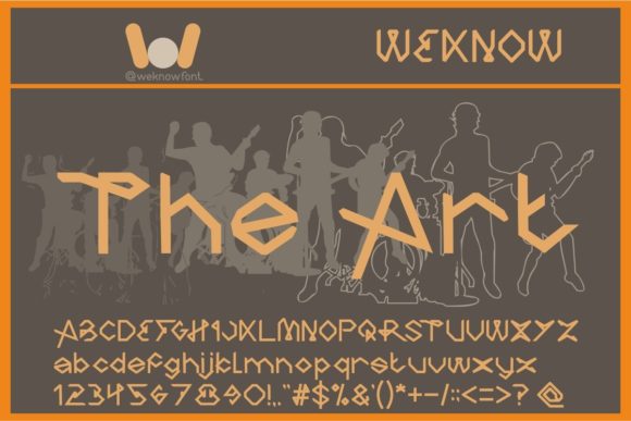 The Art: A Geometric Gothic Font for Modern Design